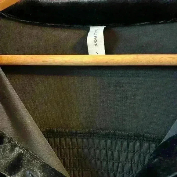 NWOT Anthropologie Gentle Fawn velvet shirt dress - Picture 5 of 7